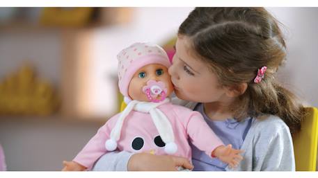 Poupon bambolina bonne nuit - parle : 50 mots + doudou cœur phosphorescent Rose 3 - vertbaudet enfant 
