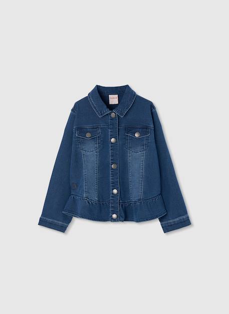 Fille-Veste cotonen jean