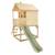 Maisonnette cabane sur pilotis avec toboggan colline bois fsc® Marron - vert kaki 4 - vertbaudet enfant 