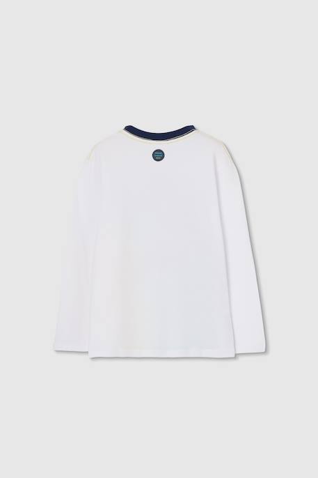 T-shirt enfant à manches longues en coton Blanc 2 - vertbaudet enfant 