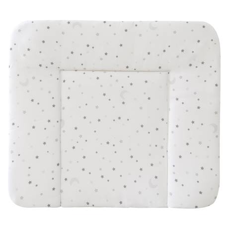 Matelas à langer imprimé Blanc - Étoiles LITTLE STARS+Blanc - Étoiles STERNENZAUBER+Blanc - gris / lapin miffy+Gris / pois+Vert pastel - woodland buddies 3 - vertbaudet enfant 