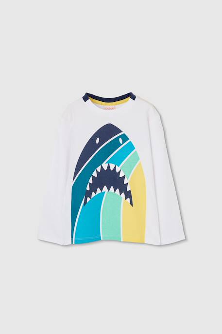 Garçon-T-shirt enfant à manches longues en coton