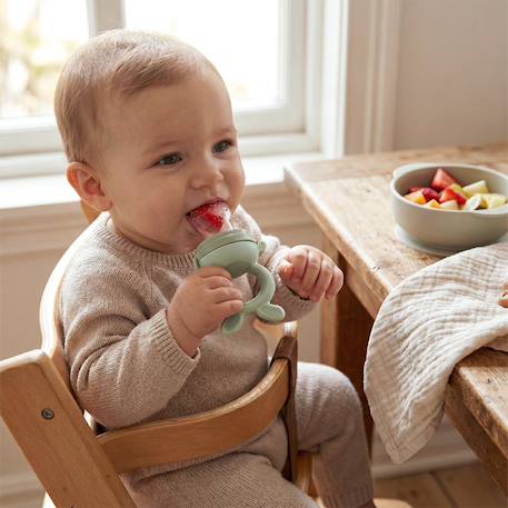 Grignoteur de fruits 4-en-1 foxy Beige+Bleu menthol+Vert 6 - vertbaudet enfant 