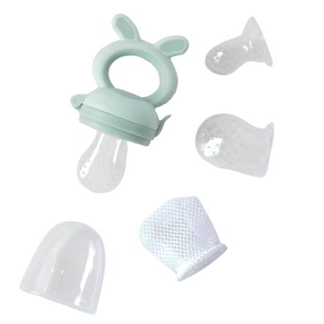 Grignoteur de fruits 4-en-1 foxy Beige+Bleu menthol+Vert 7 - vertbaudet enfant 