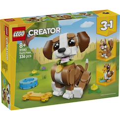 Jouet-Jeux d'imagination-Lego 31382 - adorable chiot joueur creator