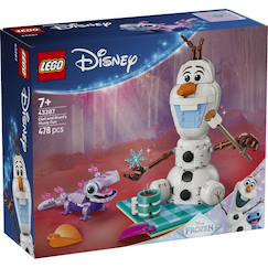 Jouet-Jeux d'imagination-Lego 43287 - pique-nique d'olaf et bruni reine des neiges