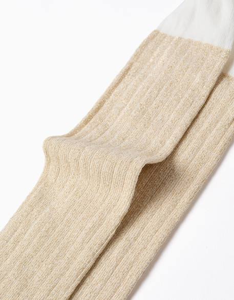 Collants côtelés avec fils de lurex Or 2 - vertbaudet enfant 