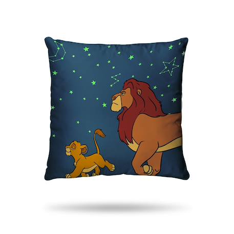 Housse de couette disney roi lion simba et mufasa brille dans le noir coton Bleu 4 - vertbaudet enfant 