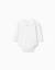 Body à manches longues et motif feuille Blanc 1 - vertbaudet enfant 