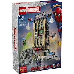 Jouet-Jeux d'imagination-Lego 76342 - mysterio daily bugle vs spider