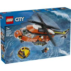 Jouet-Jeux d'imagination-Lego 60503 - l'hélicoptère des garde-côtes