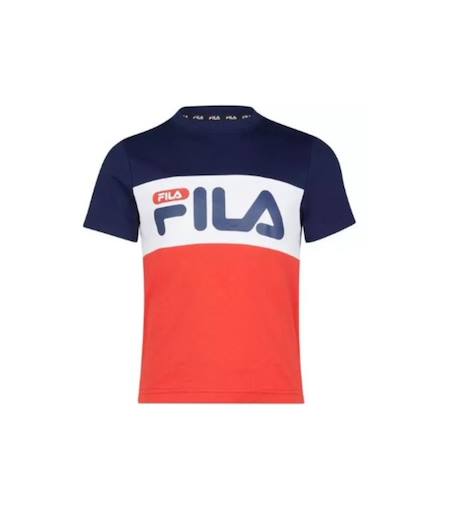 Garçon-T-shirt tricolore enfant coton College Station