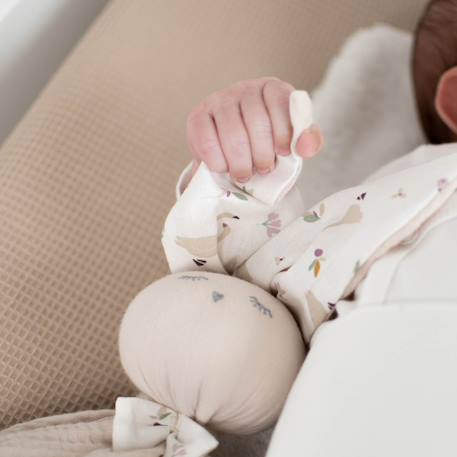 Doudou plat lapin  sidonia Sidonia, beige, écru, blanc 3 - vertbaudet enfant 