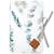 Protège carnet de santé bébé en coton eucalyptus Eucalyptus, vert, gris 1 - vertbaudet enfant 