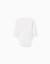 Lot de 4 bodies en coton croisés unis/côtelés Blanc 2 - vertbaudet enfant 