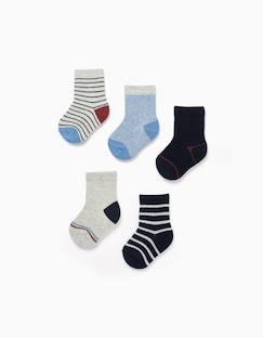 -Lot de 5 paires de chaussettes à rayures