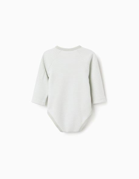 Lot de 4 bodies en coton croisés Multicolore 2 - vertbaudet enfant 