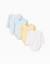 3 bodies en coton croisés rayés/imprimés Multicolore 1 - vertbaudet enfant 