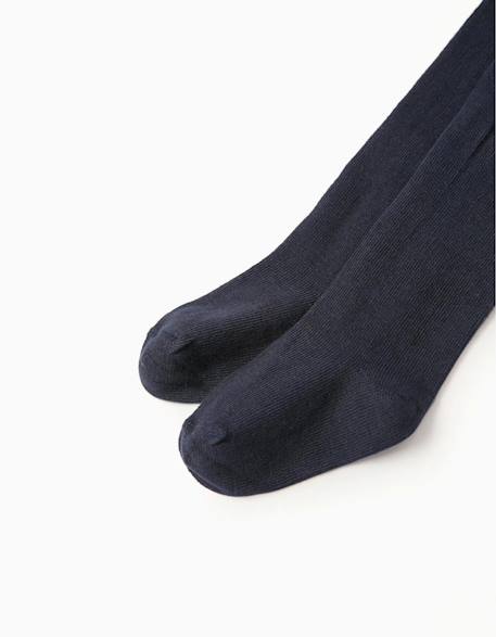 Collants en maille à volants Bleu foncé 3 - vertbaudet enfant 