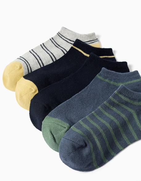 Lot de 5 socquettes avec détails contrastés Multicolore 2 - vertbaudet enfant 
