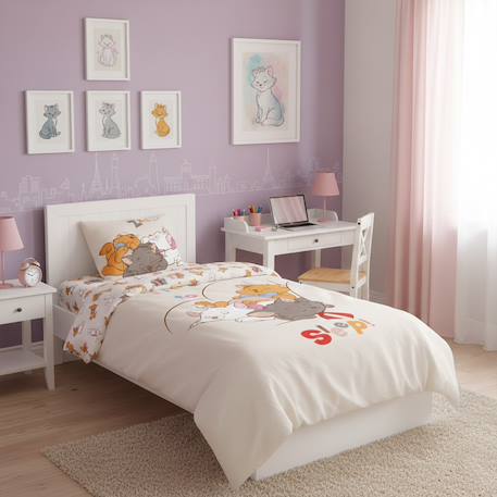 Housse de couette disney aristochats marie berlioz et toulouse coton Bleu 3 - vertbaudet enfant 