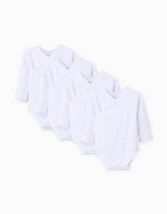 Bébé-Body-Lot de 4 bodies croisés en coton peigné