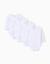 Lot de 4 bodies croisés en coton peigné Blanc 1 - vertbaudet enfant 
