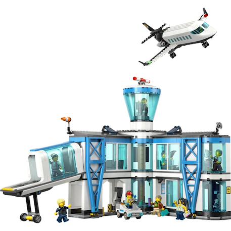 Lego 60502 - l’aéroport et l’avion city Multicolore 2 - vertbaudet enfant 