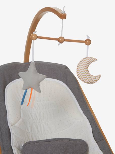 Transat bois  Babyrythm gris+naturel/gris 10 - vertbaudet enfant 