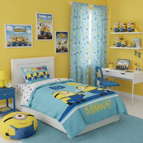 Housse de couette universal minions coton Bleu 3 - vertbaudet enfant 