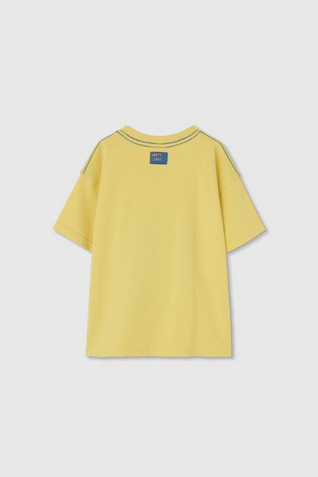 T-shirt garçon  motif palmiers Jaune 2 - vertbaudet enfant 