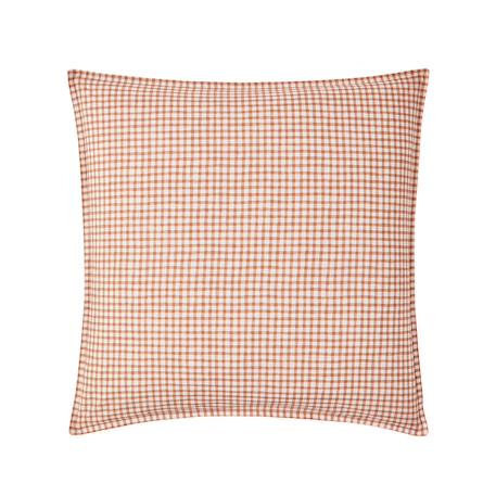 Taie d'oreiller enfant imprimée en percale de coton, mini vichy Beige moyen 1 - vertbaudet enfant 