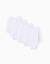 Lot de 4 bodies en coton peigné Blanc 1 - vertbaudet enfant 