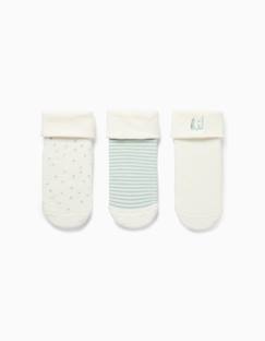 -Lot de 3 paires de chaussettes à tige pliée
