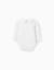 Body à manches longues et motif feuille Blanc 2 - vertbaudet enfant 