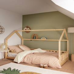 Linge de maison et décoration-Linge de lit enfant-Housse de couette-Housse de couette enfant imprimée en percale de coton, mini vichy