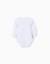 Lot de 4 bodies croisés en coton peigné Blanc 2 - vertbaudet enfant 
