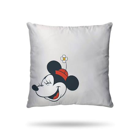 Housse de couette disney mickey et minnie paris love coton Ecru 3 - vertbaudet enfant 