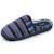 Chaussons mules microvelours semelle ergonomique soutien voûte plantaire Marine+Rayure marine 7 - vertbaudet enfant 