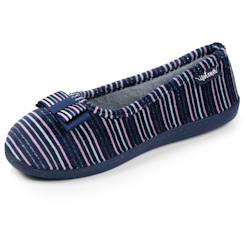 Vêtements de grossesse-Chaussons ballerines velours semelle ergonomique