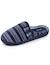 Chaussons mules microvelours semelle ergonomique soutien voûte plantaire Marine+Rayure marine 12 - vertbaudet enfant 