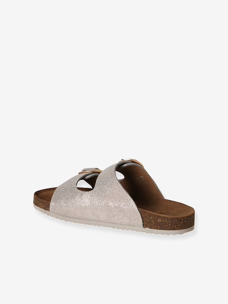 Sandales cuir boucles or 3 - vertbaudet enfant 