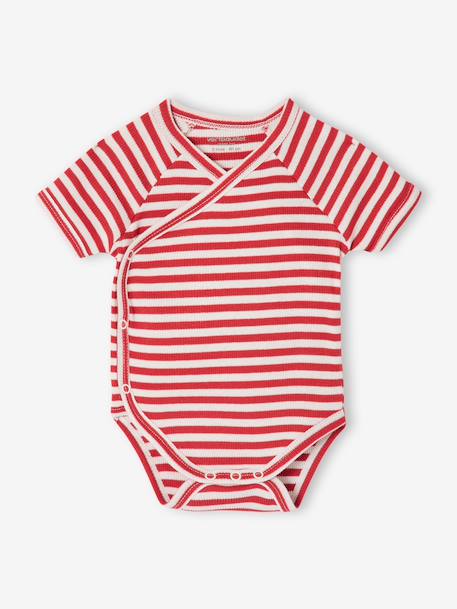 Lot 3 bodies bébé garçon coton bio rouge 4 - vertbaudet enfant 
