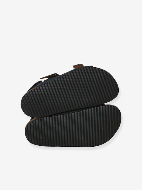 Sandales garçon cuir boucles bleu 5 - vertbaudet enfant 