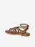 Sandale spartiate fille cuir à boucles camel 3 - vertbaudet enfant 