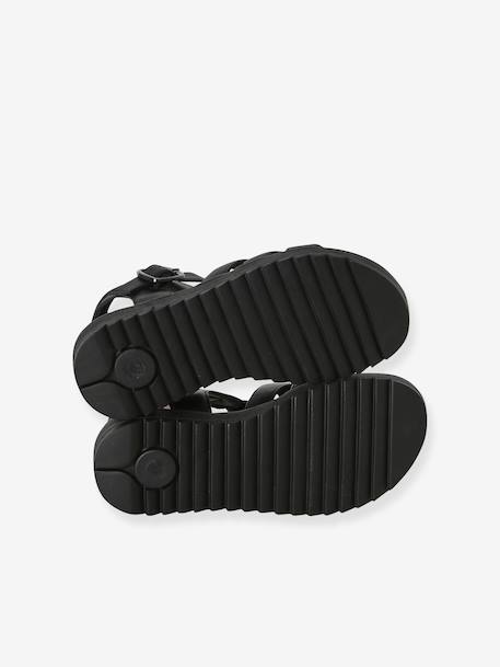 Sandales enfant fille multi-brides collection maternelle noir 4 - vertbaudet enfant 