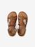 Sandale spartiate fille cuir à boucles camel 4 - vertbaudet enfant 