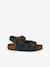 Sandales garçon cuir boucles bleu 2 - vertbaudet enfant 