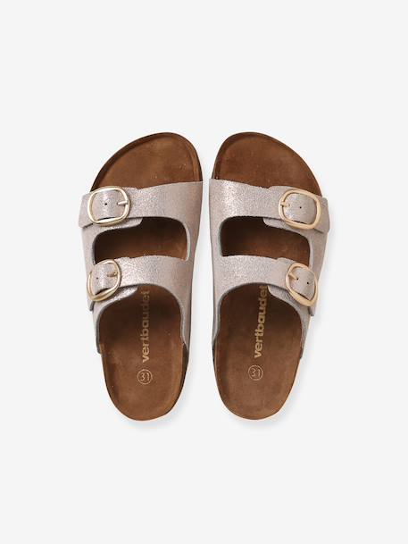 Sandales cuir boucles or 5 - vertbaudet enfant 