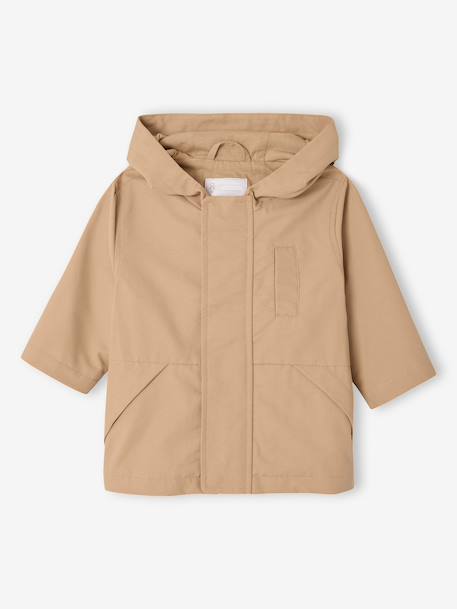 Parka bébé capuche noix de pécan 1 - vertbaudet enfant 